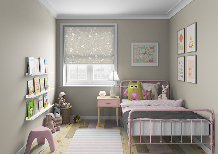 Etched Vine, Sandstone - Twist&Fit Roman Blind - Image 5